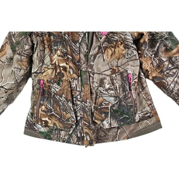 Game Winner ~Woman Size M~ Brown Camouflage Hunting Outdoors Coat Jacket Hooded. - Picture 8 of 15